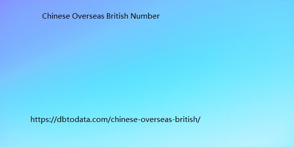 Chinese Overseas British Number